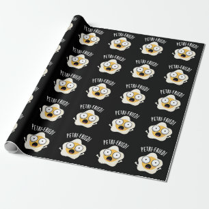 Papel De Presente Petri frito Funny Fried Egg Pun Dark BG