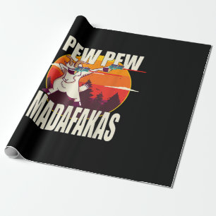 Papel De Presente Pew Pew Madafakas Pew Pew Madafakas Goat