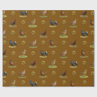 Papel De Presente Pheasant, Grouse, Partridge,Christmas Gift wrap