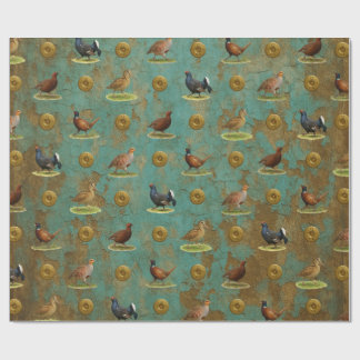 Papel De Presente Pheasant, Grouse, Partridge,Christmas Gift wrap
