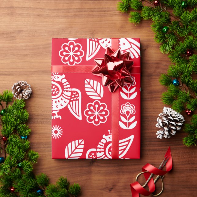 Papel De Presente Phoenix Bird Art Impressão (Presente de Natal)