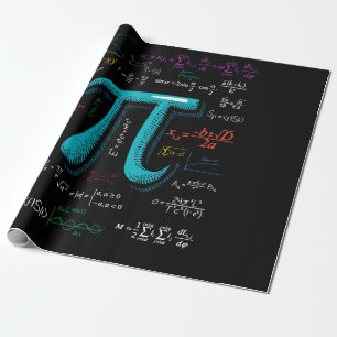 Papel De Presente Pi Day Math Equation Mathemer Student