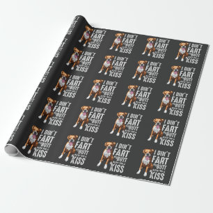 Papel De Presente Piada de Lover de Cão Engraçado