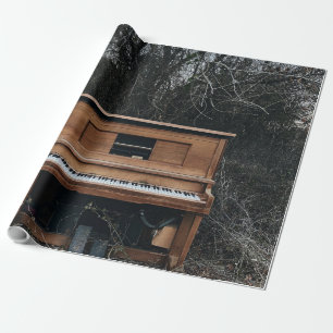 Papel De Presente Piano Bonito