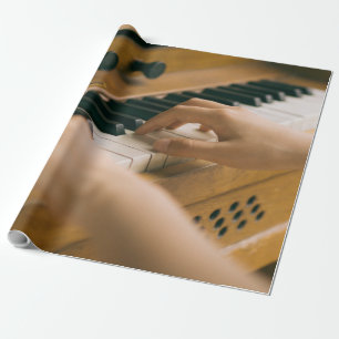 Papel De Presente Piano bonito