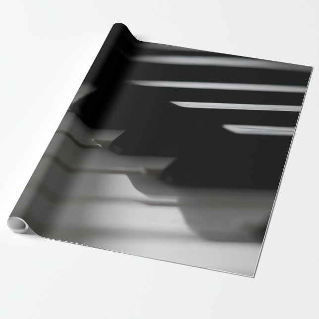 Papel De Presente Piano Bonito (Desenrolado)