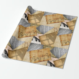 Papel De Presente Piano Key and Sheet Music