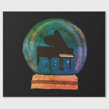 Piano num globo de neve