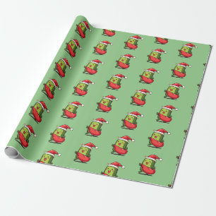 Papel De Presente Pickle de Natal Engraçado