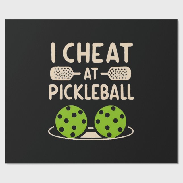 Papel De Presente Pickleball Engraçado (Aberto)