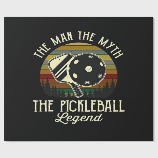 Papel De Presente Pickleball- O Homem, O Mito, A Lenda  (Aberto)