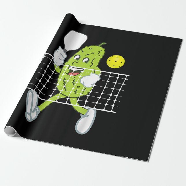 Papel De Presente Pickleball - Pickleball Engraçado (Desenrolado)