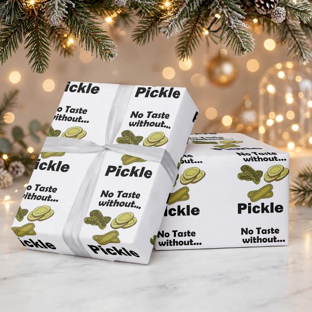Papel De Presente Picles de Pepino Sem Sabor Sem a Festa do Picles (Criador carregado)