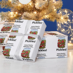 Papel De Presente Picles Todo Comida é Delicioso Com Picles