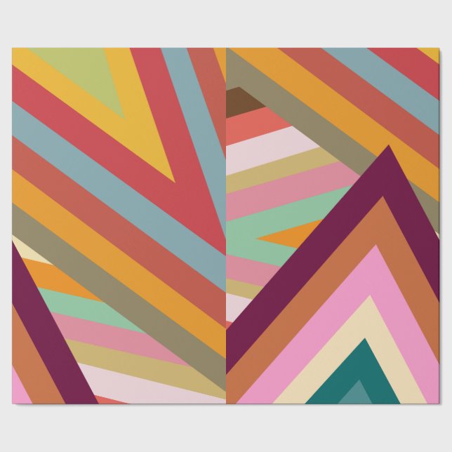 Papel De Presente Picos dos anos 1970  (Barra)