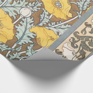 Papel De Presente Picpy Art Illustration Flower Nouveau