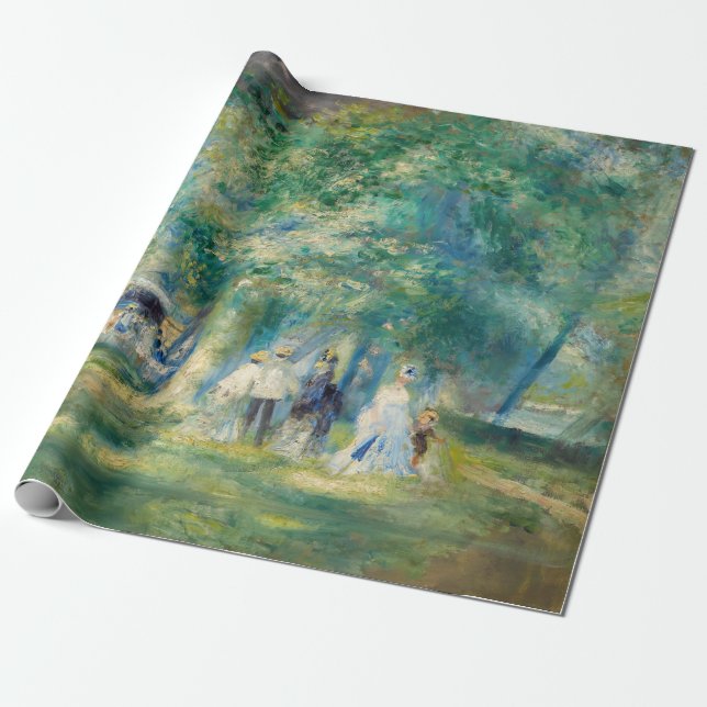 Papel De Presente Pierre-Auguste Renoir - A Festa em Saint-Cloud (Desenrolado)