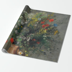 Papel De Presente Pierre-Auguste Renoir - Flores em um Vaso 1866