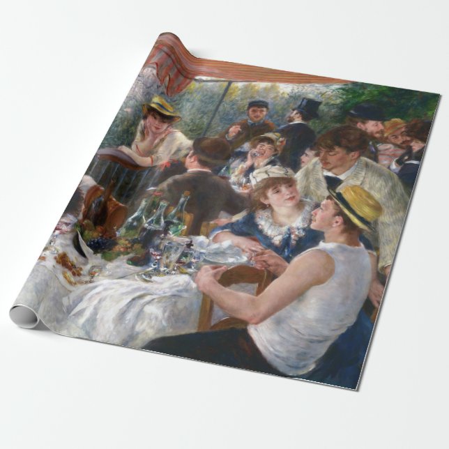 Papel De Presente Pierre-Auguste Renoir - Luncheon do Partido Barco (Desenrolado)