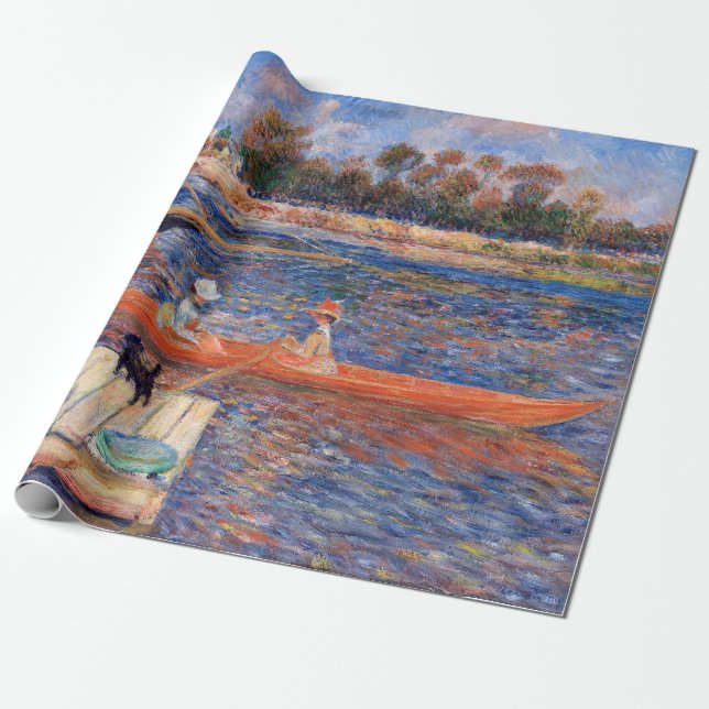Papel De Presente Pierre-Auguste Renoir - O Sena em Argenteuil (Desenrolado)