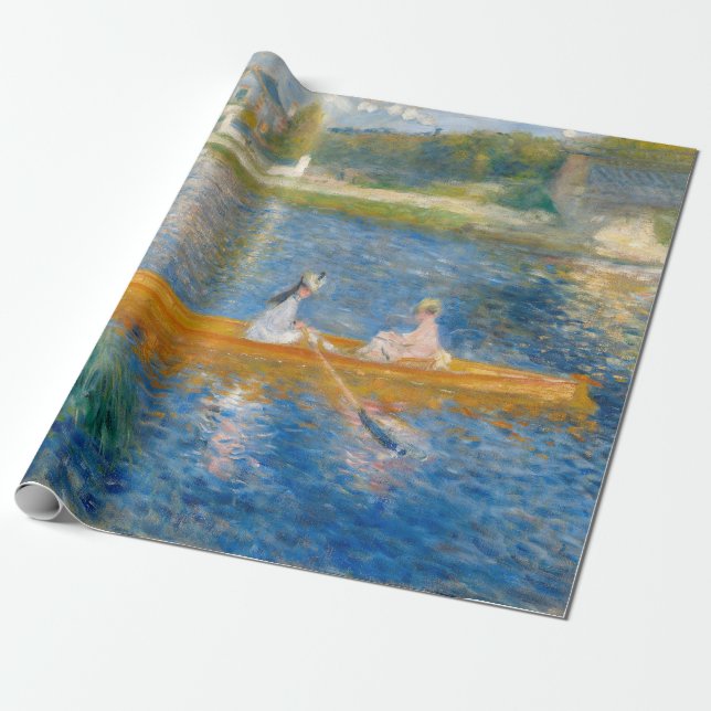Papel De Presente Pierre-Auguste Renoir - O Skiff (Desenrolado)