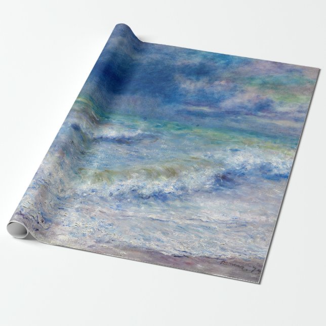 Papel De Presente Pierre-Auguste Renoir - Paisagem marinha (Desenrolado)