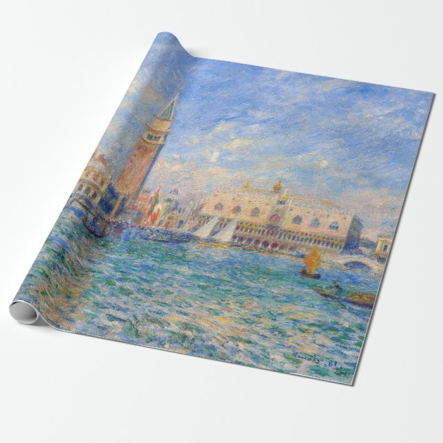 Papel De Presente Pierre-Auguste Renoir - Veneza, Palácio do Cachorr (Desenrolado)