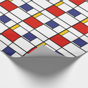 Papel De Presente Piet Mondrian, composição C
