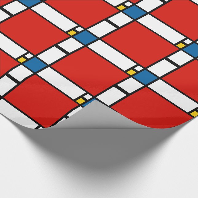 Papel De Presente Piet Mondrian, Composição ii (Ponta)