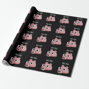 Papel De Presente Pig-loo Funny Igloo Pun Dark BG