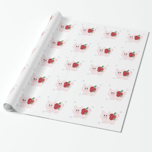 Papel De Presente Piglet Feriado