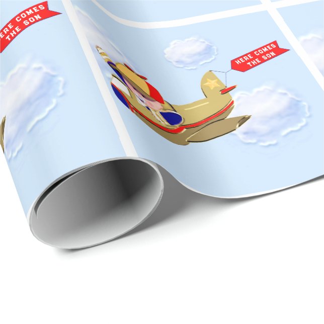 Papel De Presente Piloto Bebê (Ponta do rolo)