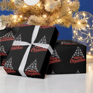 Papel De Presente Piloto de árvore de Natal de avião
