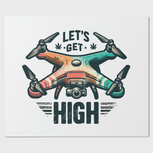 Papel De Presente Piloto de drone (Aberto)