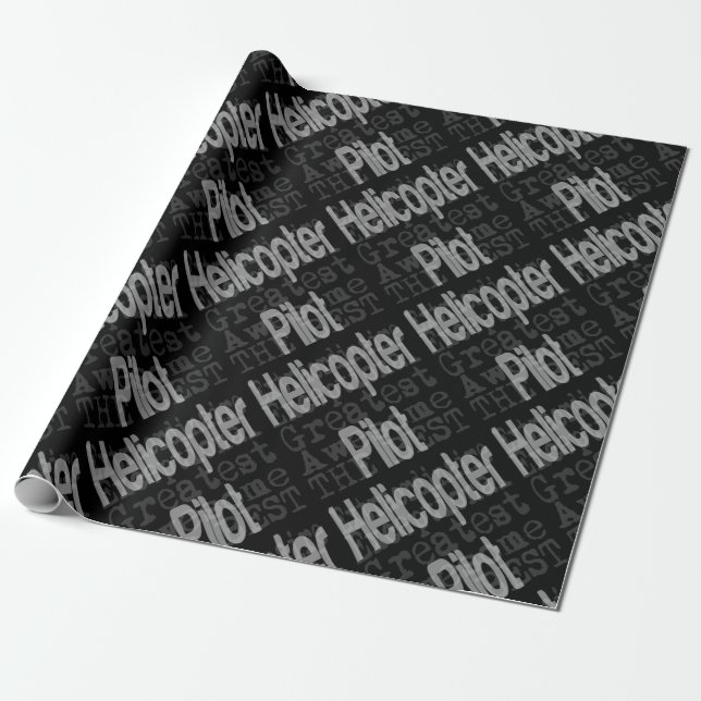 Papel De Presente Piloto de helicóptero Extraordinário (Desenrolado)