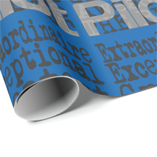 Papel De Presente Piloto extraordinário (Ponta do rolo)