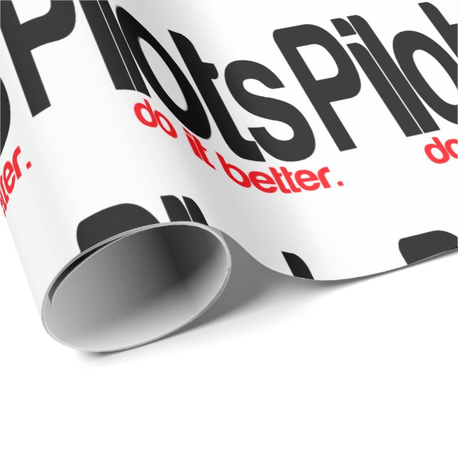 Papel De Presente Pilotos fazem melhor (Ponta do rolo)