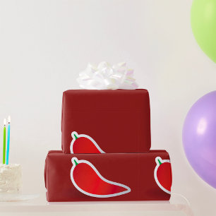 Papel De Presente Pimenta Vermelha