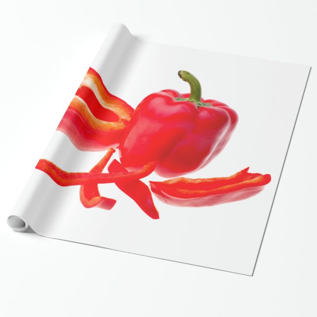 Papel De Presente Pimenta vermelha (Desenrolado)