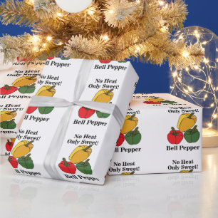 Papel De Presente Pimentão Vermelho Verde Amarelo Capsicum Pimentão