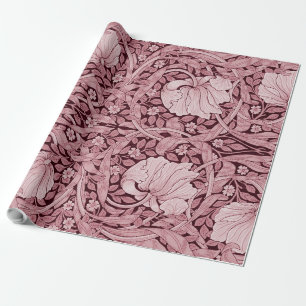 Papel De Presente Pimpernel Maroon, William Morris
