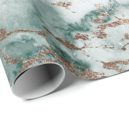 Papel De Presente Pincéis de pedra verde Dourada Cali