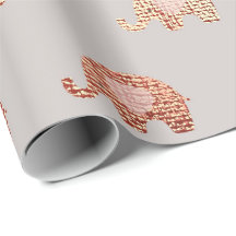 Pincel Dourado Cinza Rosa Princesa Elefante Novo B