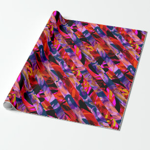 Papel De Presente Pincel moderno abstrato sem soldadura trava multic
