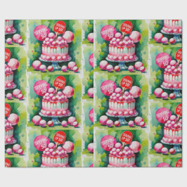 Papel De Presente Ping Pong 50º aniversário