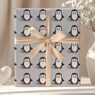Papel De Presente Pinguim bonito do bebê
