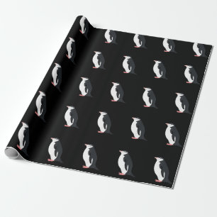 Papel De Presente Pinguim-de-barbicha Fofo Amor por Animal Antártico