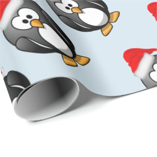 Papel De Presente Pinguim do feriado