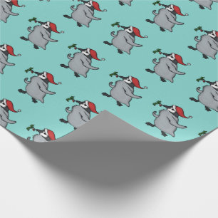 Papel De Presente Pinguim do Natal