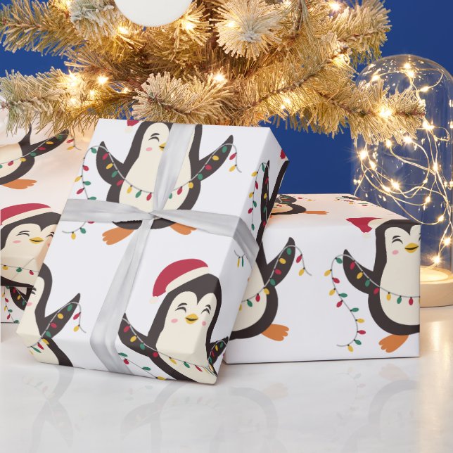 Papel De Presente Pinguim Natal (Feriados)